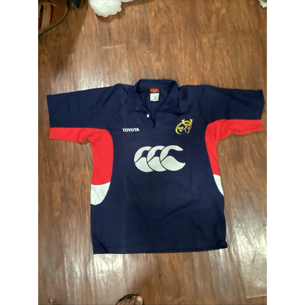 Munster Rugby Shirt/Jersey w/ Toyota Sponsor Logo  Size Large
